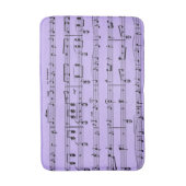 パープルシートミュージック バスマット (正面縦)