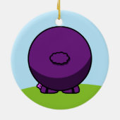 パープルシープオーナメント セラミックオーナメント (裏面)