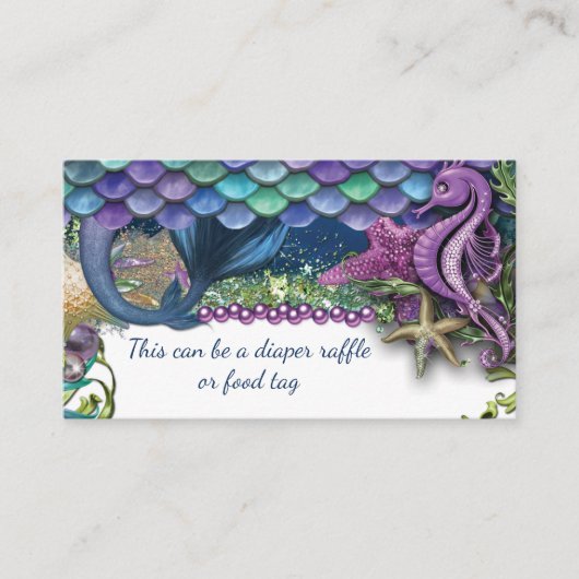 パープルシーホースラベル エンクロージャーカード (正面)
