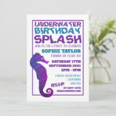 パープルシーホース、水中競技誕生日パーティー 招待状 (スタンド正面)