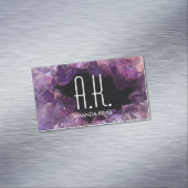 パープルジェムジオード マグネット名刺 (インサイチュ)