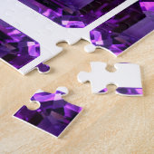 パープルジェムストーンクラウンチャクラ ジグソーパズル (側面)