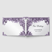 パープルジェムストーンフローラゲストブック ゲストブック (全面)