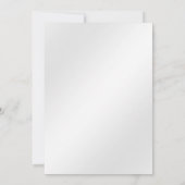 パープルジェムストーン結婚フローラ 招待状 (裏面)