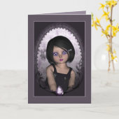 パープルジェム カード (黄色い花)