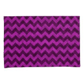 パープルジグザググリッター 枕カバー (正面右)