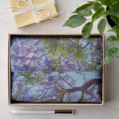 パープルジャカランダツリー絵を描油、ティッシュペーパー 薄葉紙 (ギフト)