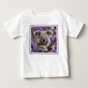 パープルジャカランダ・コアラ・ベア ベビーTシャツ
