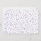 パープルジョイ、クリスマスの花輪の写真 シーズンカード (裏面)