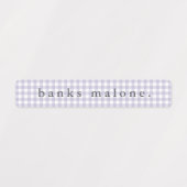 パープルジンガム防水名 ラベル (デザイン1)