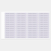 パープルジンガム防水名 ラベル (シート)