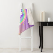 パープルスイーかわいらしトドリームズレインボーユニコーン シェルパブランケット (インサイチュ)