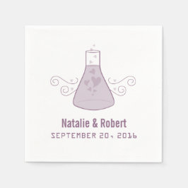 パープルスイートケミストリー紙ナプキンス スタンダードカクテルナプキン