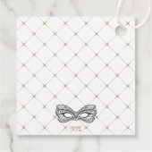 パープルスイート16カーインズマスカレードボール誕生日 フェイバータグ (裏面)