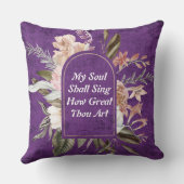 パープルスエード今の世界に必要なもの クッション (裏面)