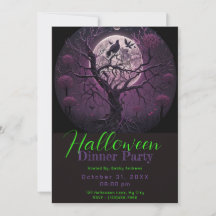 パープルスカイフルムーンバードハロウィンディナーパーティー