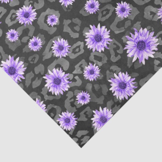 パープルスカルとヒマワリデザイン11 薄葉紙 (詳細)