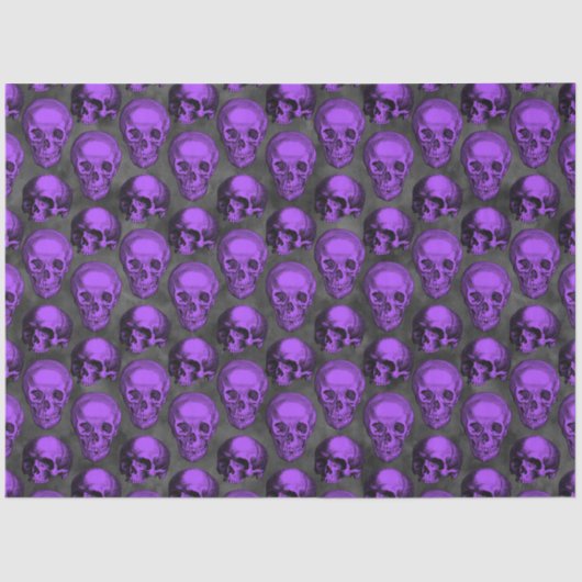 パープルスカルとヒマワリデザイン1 薄葉紙 (正面)