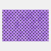 パープルスカルとヒマワリデザイン9 ラッピングペーパーシート (正面3)