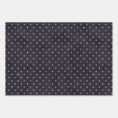 パープルスカルとヒマワリデザイン9 ラッピングペーパーシート (正面2)