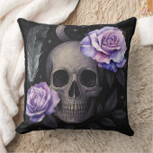 パープルスカルクール クッション (ブランケット)