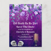 パープルスカルザデイトハロウィン結婚ズ 案内ポストカード (正面)