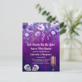 パープルスカルザデイトハロウィン結婚ズ 案内ポストカード (スタンド正面)