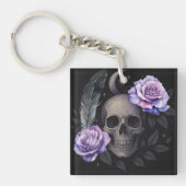 パープルスカル キーホルダー (正面)