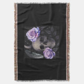パープルスカル スローブランケット (正面縦)