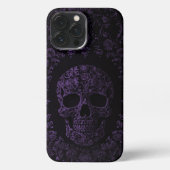 パープルスカル iPhoneケース (裏面)