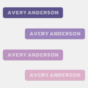 パープルスキニー防水接着剤キッズ ラベル