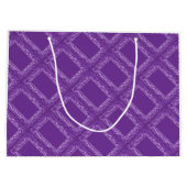 パープルスクウェア抱き枕 ラージペーパーバッグ (裏面)