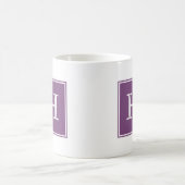 パープルスクエアモノグラムマグ コーヒーマグカップ (中央)
