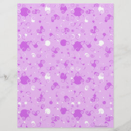 パープルスクラ渦巻形のップブック紙