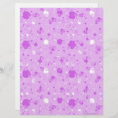 パープルスクラ渦巻形のップブック紙 (正面/裏面)