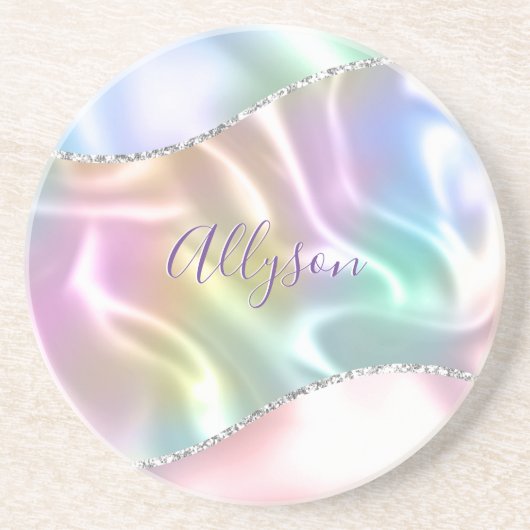 パープルスクリプトの名前をカスタマイズ， Iridescent Wave コースター (正面)