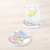 パープルスクリプトの名前をカスタマイズ， Iridescent Wave コースター (側面)