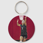 パープルスクールプライドマスコットネームキーチェーン キーホルダー (裏面)