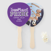 パープルスクールプライドマスコットネームハンドファン ハンドファン (正面&裏面)