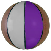 パープルスタイリッシュとメタリックの銀のスポーツカスタムスポーツ バスケットボール (縦)