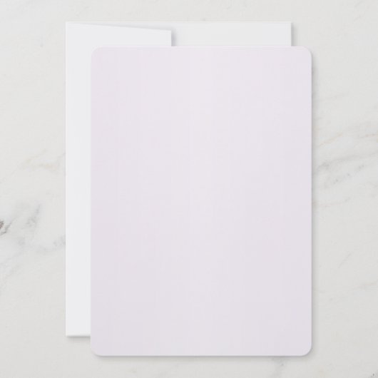 パープルスタイリッシュフラワーズ婚約招待状 招待状 (裏面)