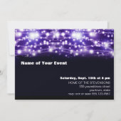 パープルスターきらめくズ招待状 招待状 (裏面)