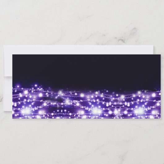 パープルスターきらめくズ招待状 招待状 (裏面)