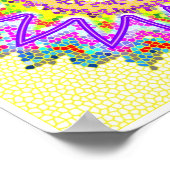 パープルスターきらめくチャクラ ポスター (角)