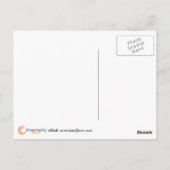 パープルスターの花 ポストカード (裏面)