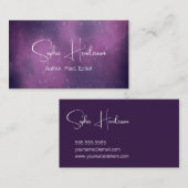 パープルスターエレガントリー作家ネットワーク 名刺 (正面/裏面)