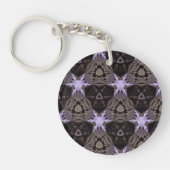 パープルスターキーチェーン キーホルダー (正面)