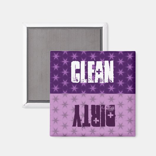 パープルスターズクリーン汚れ食洗機W1412 マグネット (正面/裏面)