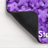 パープルスターズシリアルブレックファーストフードパターン マウスパッド (コーナー)