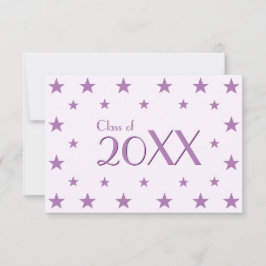 パープルスターズスクール卒業パーティー招待状 招待状